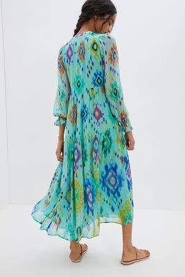 anthropologie ikat dress