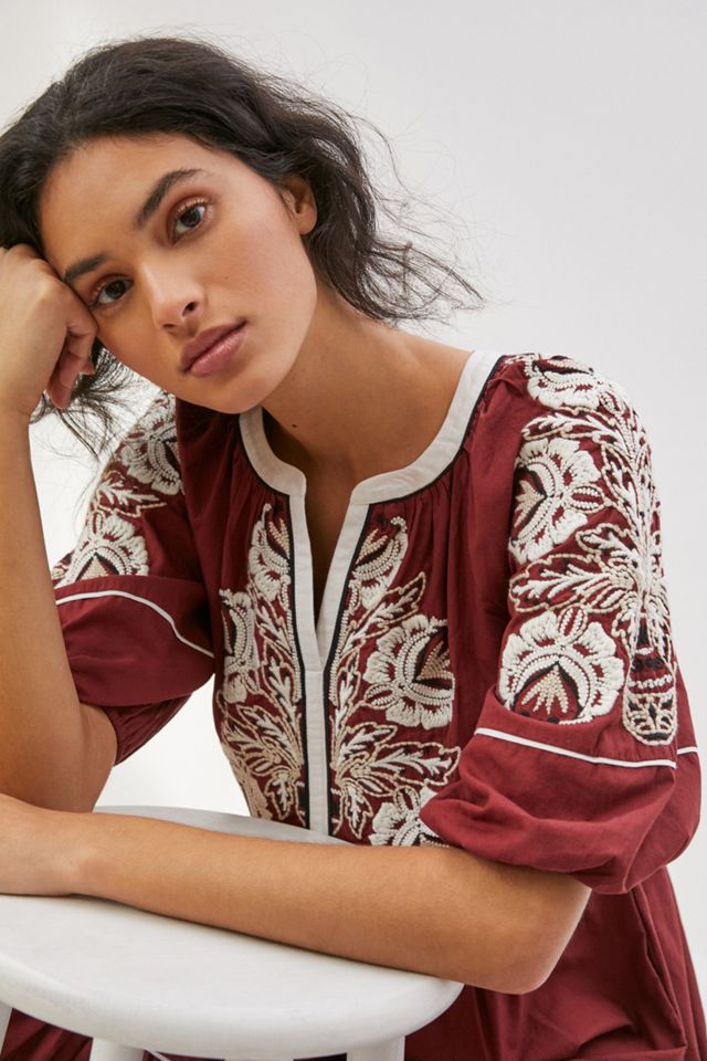 Gretel Embroidered Maxi Dress #1