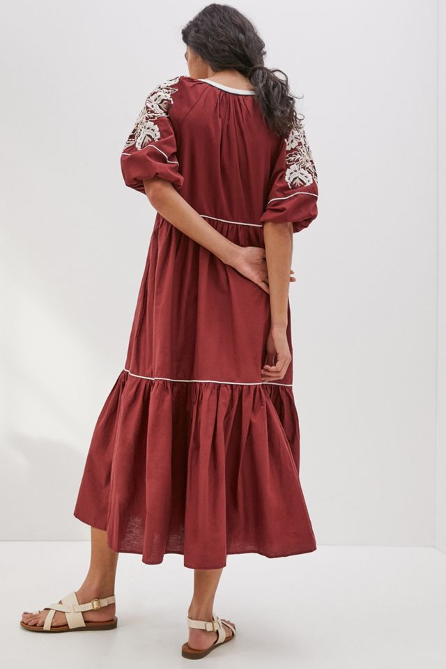 Gretel Embroidered Maxi Dress #2