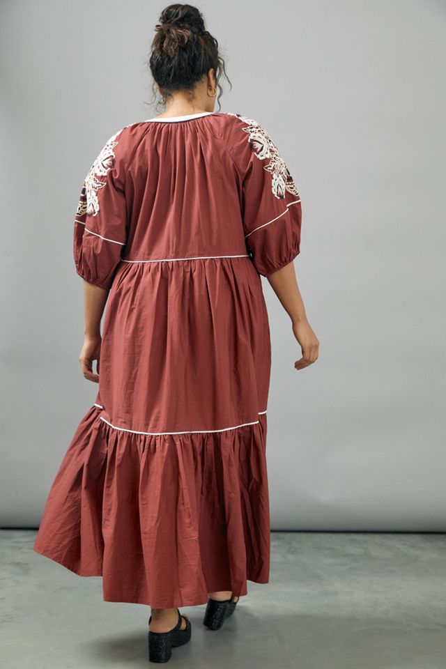 Gretel Embroidered Maxi Dress #5