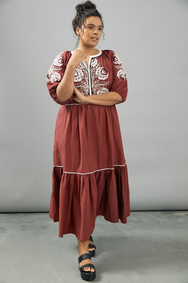 Gretel Embroidered Maxi Dress #3