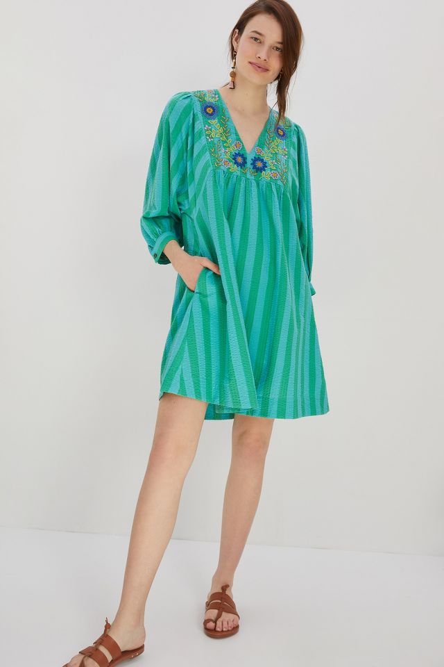 Beachy Embroidered Tunic Dress | Anthropologie UK