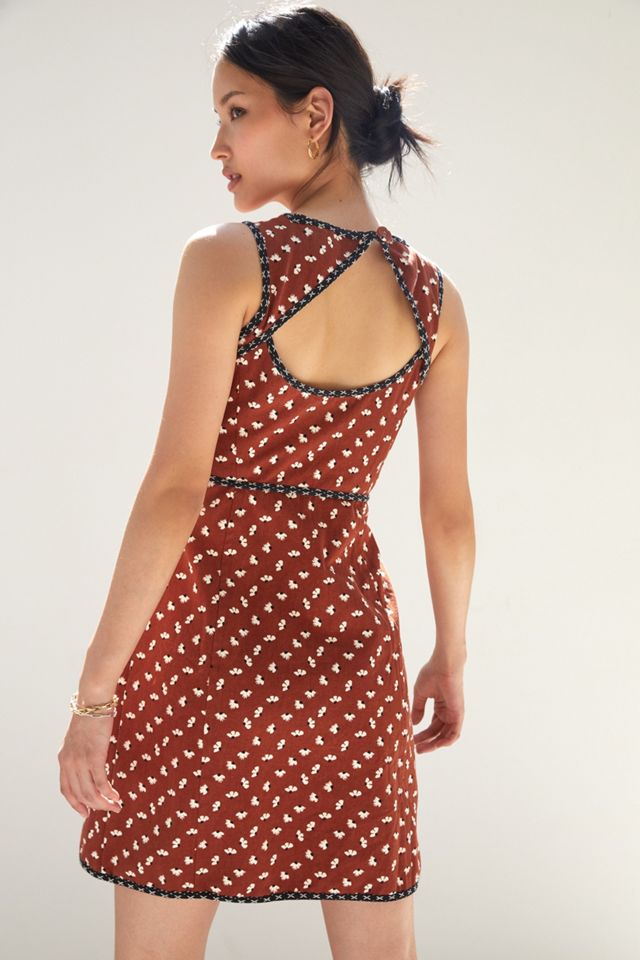 knee length dresses for ladies Maeve Sleeveless Beaded Shift Mini Dress  katie + hubbell