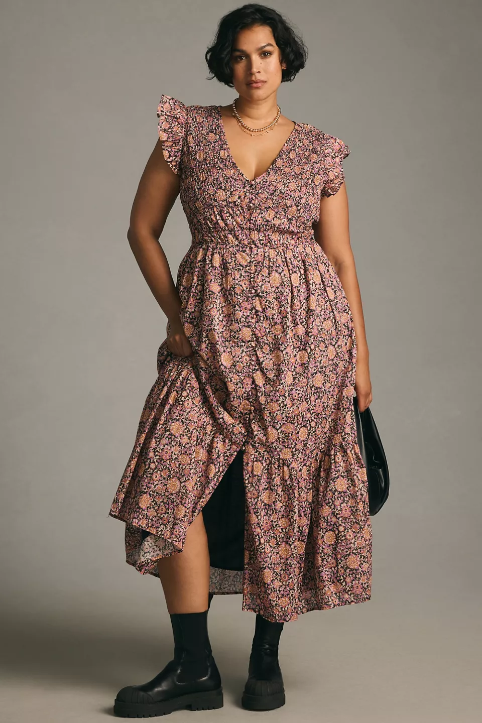 By Anthropologie The Peregrine Midi Dress