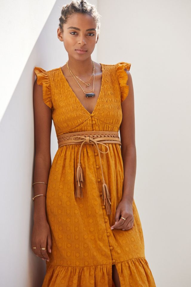Peregrine Cotton V-Neck Midi Dress #2