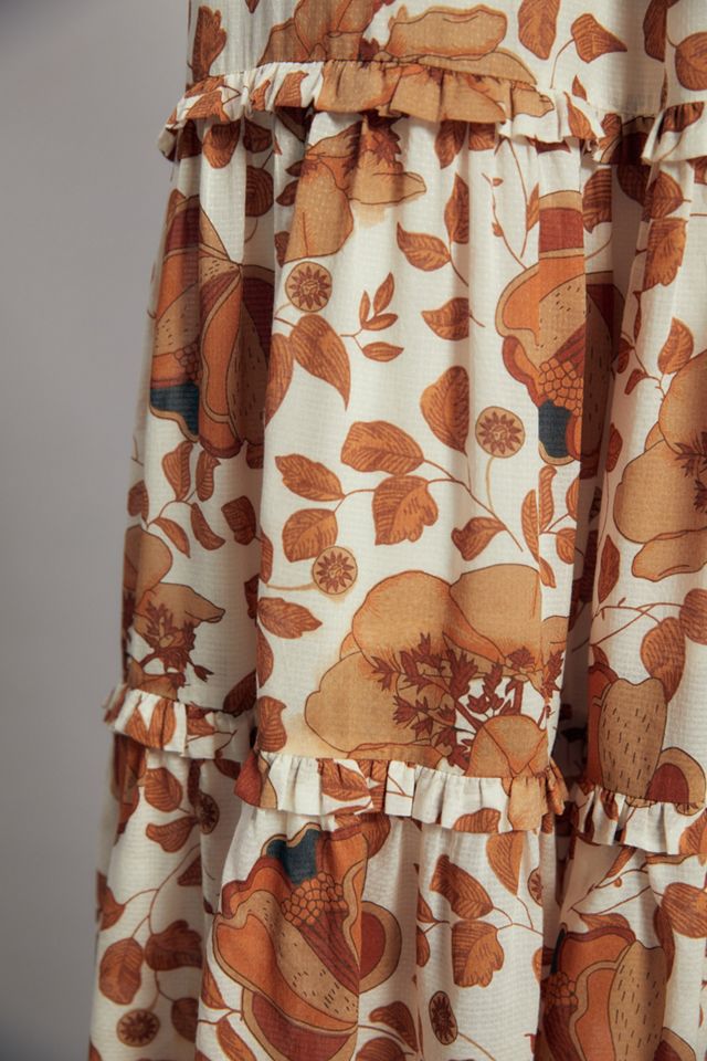 Tiered Floral Maxi Dress #3