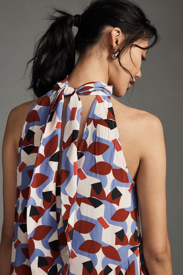 By Anthropologie Silk Halter Midi Dress | Anthropologie