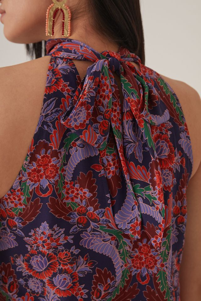 By Anthropologie Silk Halter Midi Dress | Anthropologie