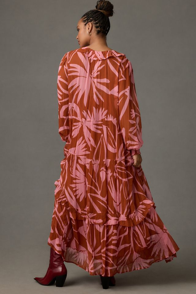 The Marais Printed Chiffon Maxi Dress #5