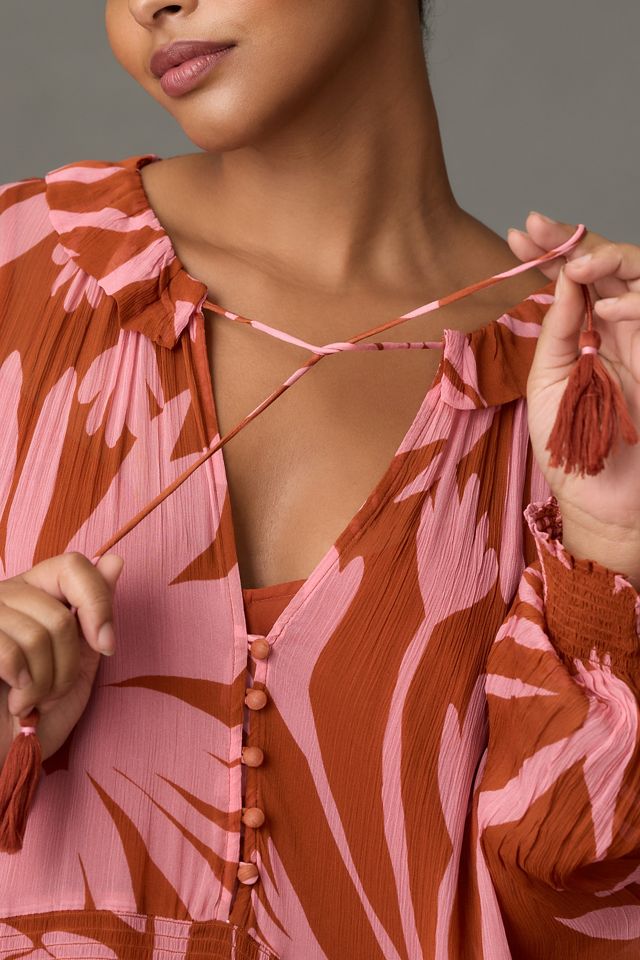 The Marais Printed Chiffon Maxi Dress #6