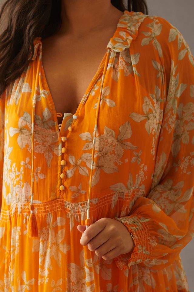 sachin and babi light blue dress The Marais Printed Chiffon Maxi Dress