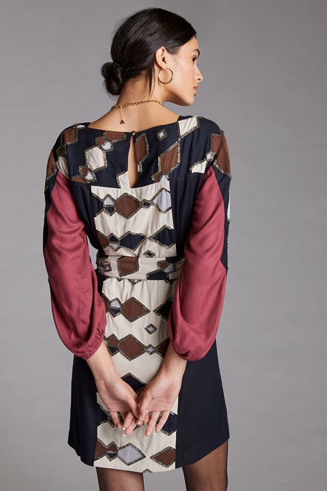 Beaded Shift Mini Dress #1