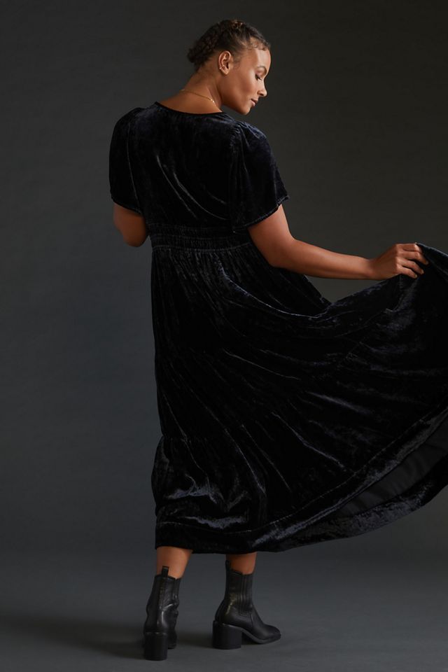 Somerset Velvet Maxi Dress | Anthropologie