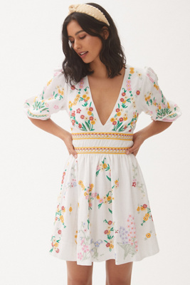 floral short dress