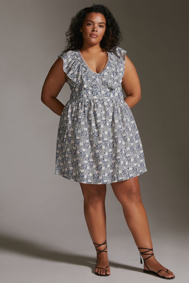 V-Neck Plunge Tunic Mini Dress #7