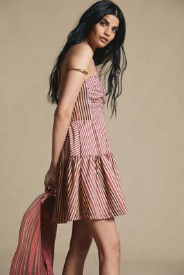 Anthropologie Emily Halter Mini Dress In Black | ModeSens