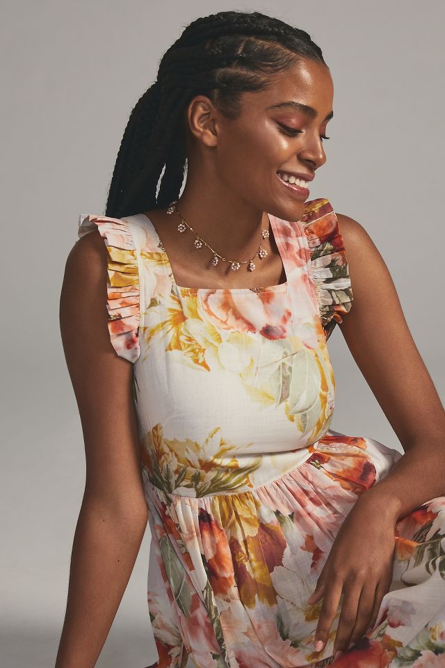 Anthropologie maeve floral clearance dress