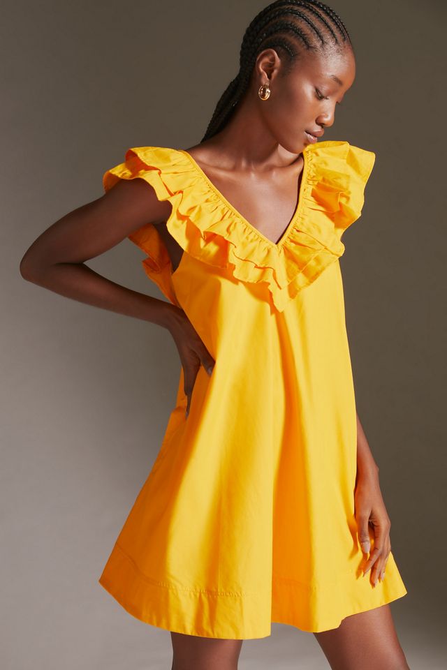 Maeve Ruffle Tunic Mini Dress #5