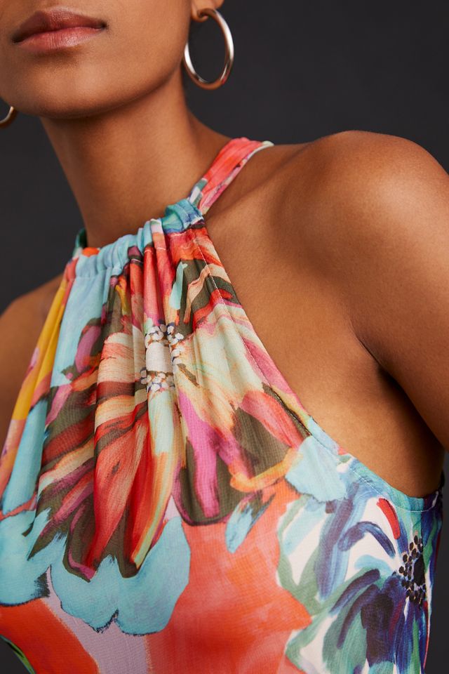 Maeve Halter Midi Dress #1