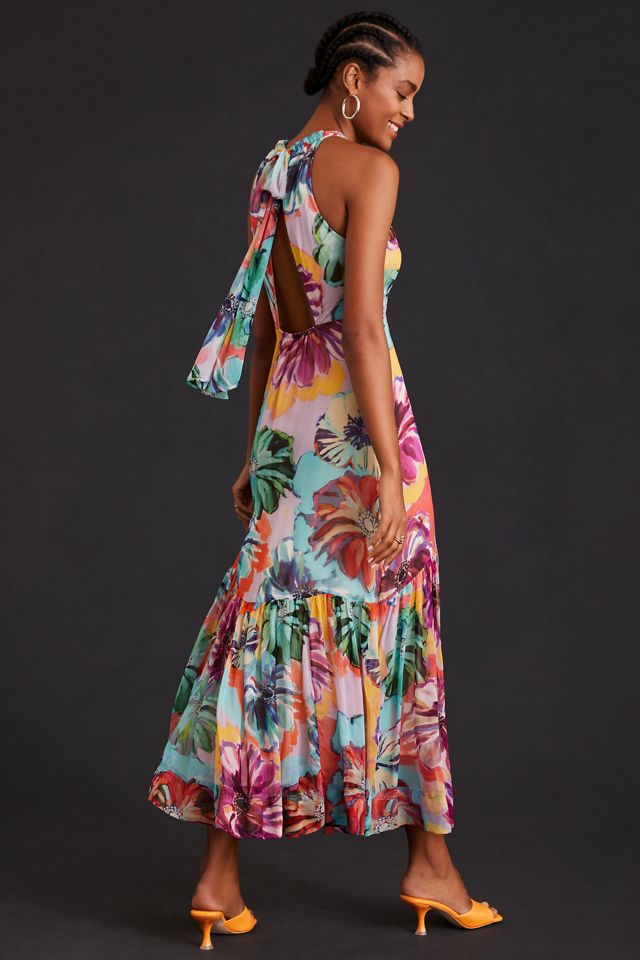 knee length dresses for ladies Maeve Pleated Midi Dress: Floral Midi Dress, Sundress, Plisse Dress, Blue  Midi, Green Midi, Summer Dress