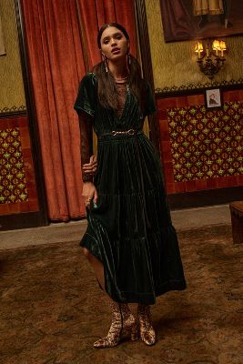 The Somerset Maxi Dress: Velvet Edition | Anthropologie