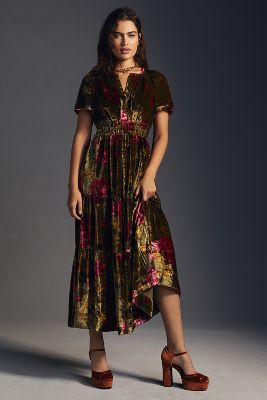 The Somerset Maxi Dress: Velvet Edition | Anthropologie UK