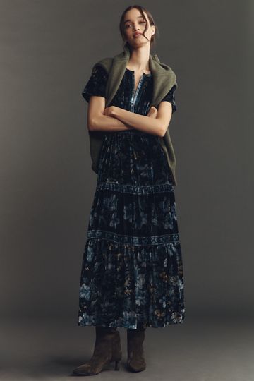 Significant Other Lana Cowl-Neck Tie-Back Satin Maxi Dress