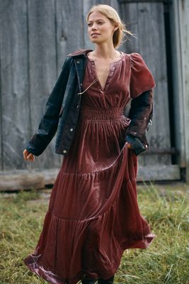 The Somerset Velvet Maxi Dress