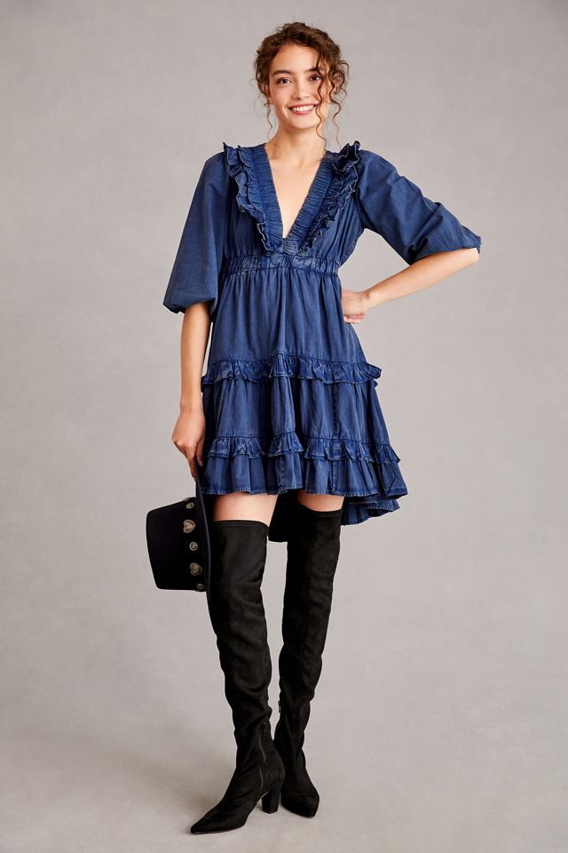 long sleeve dress formal Long Beaded A-Line Formal Dress with Long Sleeves Black / 8