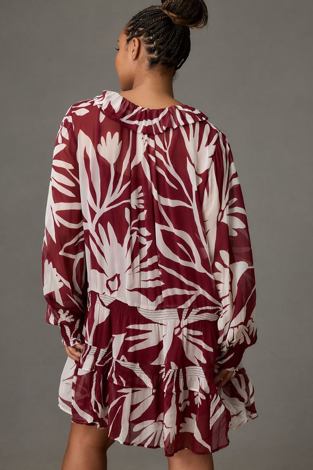 The Marais Printed Chiffon Mini Dress #4