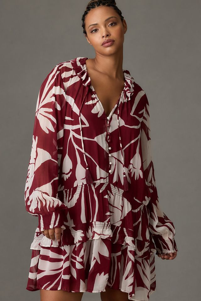 The Marais Printed Chiffon Mini Dress #5