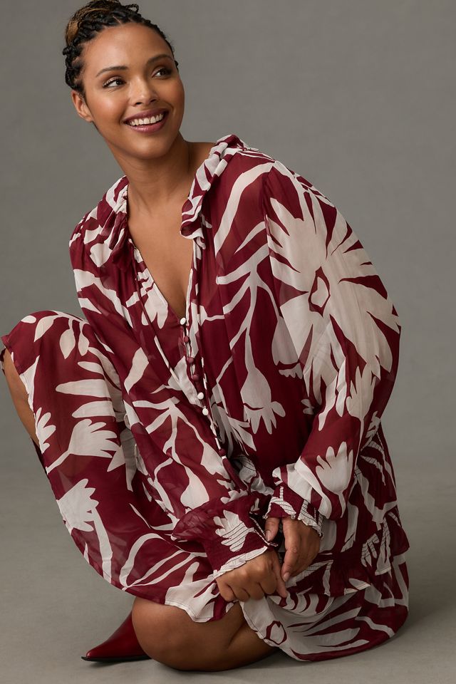 The Marais Printed Chiffon Mini Dress #3