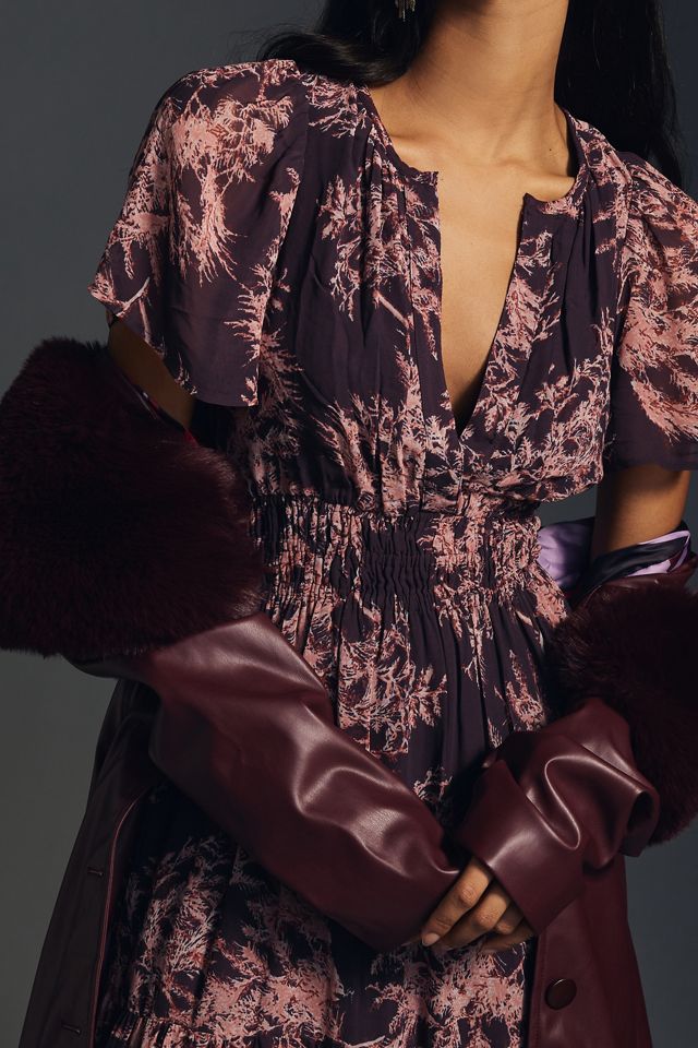the somerset maxi dress long sleeve mock neck chiffon edition The Somerset Long-Sleeve Mock-Neck Chiffon Maxi Dr