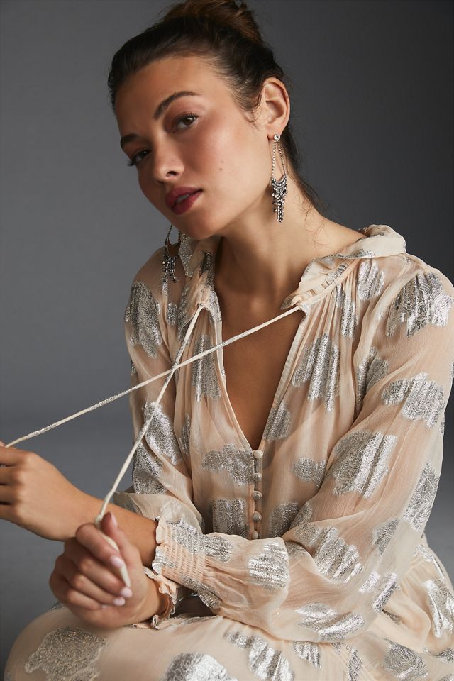 The Marais Chiffon Maxi Dress: Shine Edition | Anthropologie