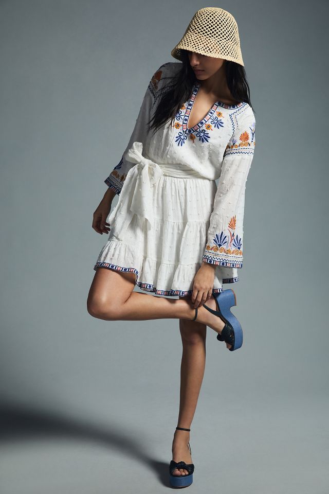 Anthropologie embroidered outlet dress