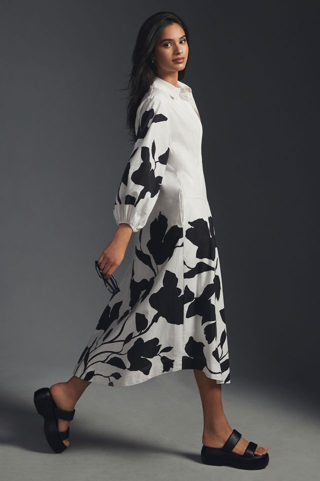 Jo Faulkner Button-Front Asymmetrical Dress #2