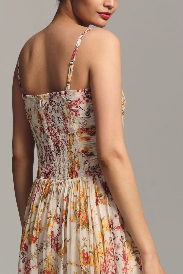 By Anthropologie Ruched Square-Neck Dress #4