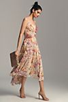 By Anthropologie Ruched Square-Neck Dress