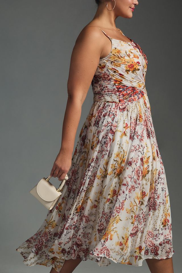 By Anthropologie Ruched Square-Neck Dress #8
