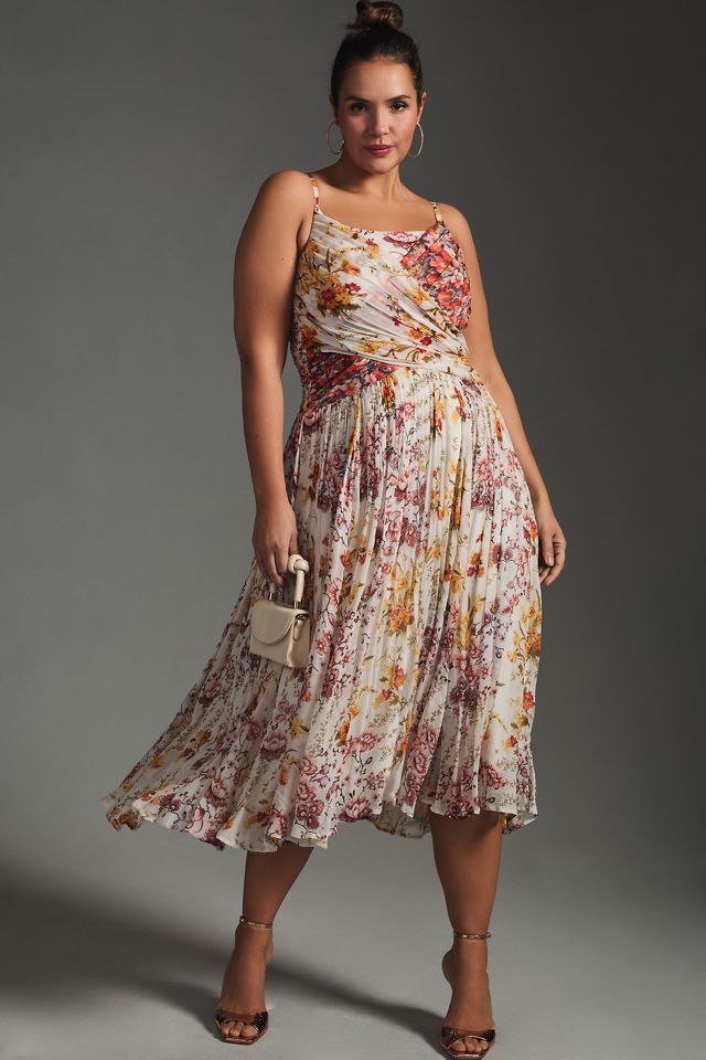 By Anthropologie Ruched Square-Neck Dress #5