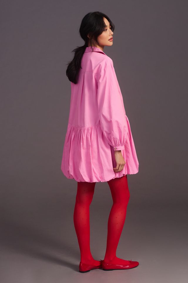 Maeve Bubble-Hem Shirt Dress #2