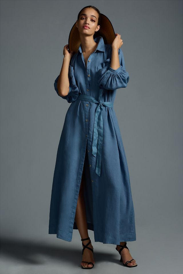 Anthropologie maeve outlet blue dress