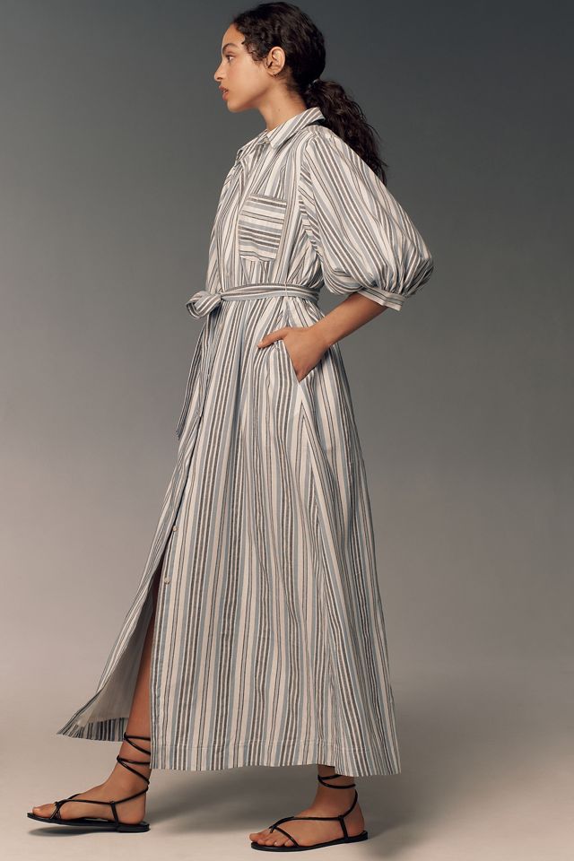The Mona Tie-Waist Shirt Dress by Maeve: Linen Edition #2