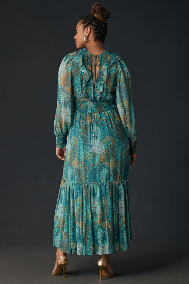 The Odetta Ruffled V-Neck Dress #5