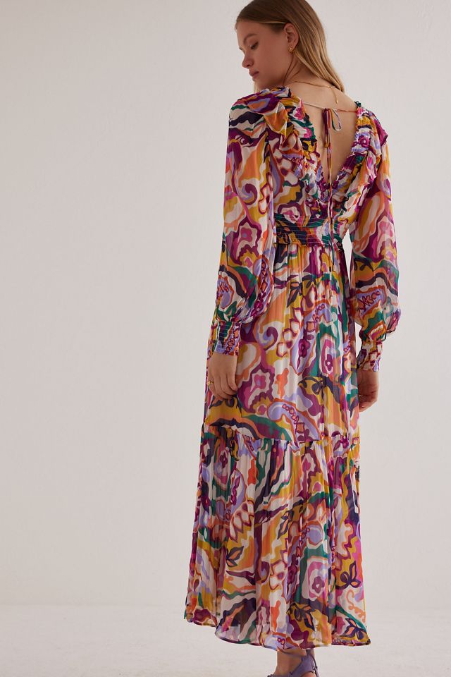 The Odetta Ruffled V-Neck Dress #5