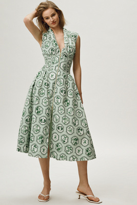 The Tommie Zip-Front Midi Dress