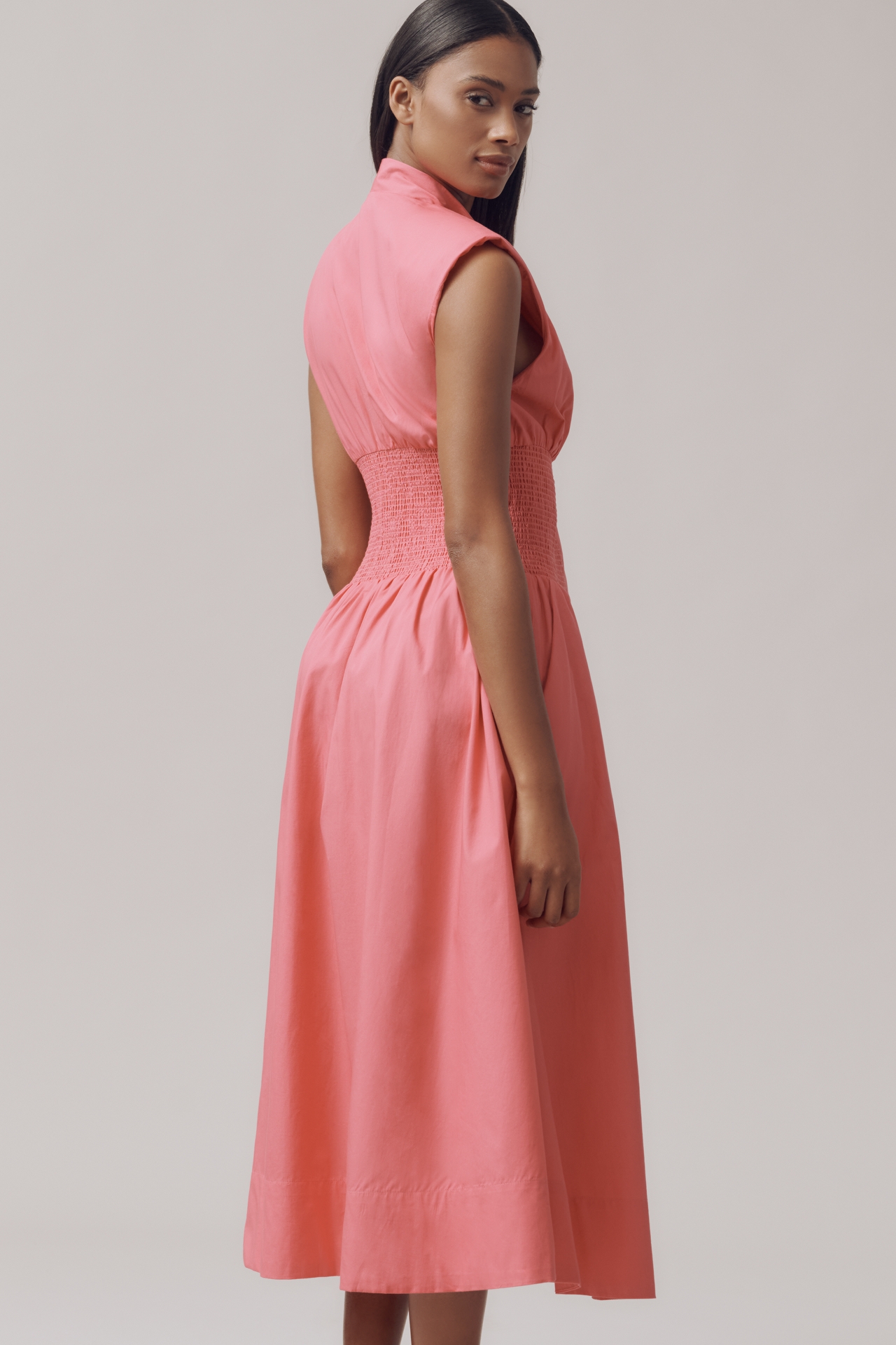 The Tommie Zip-Front Midi Dress