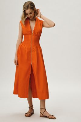 open lace back dress Long Orange Sequin Prom Dress with Feathers