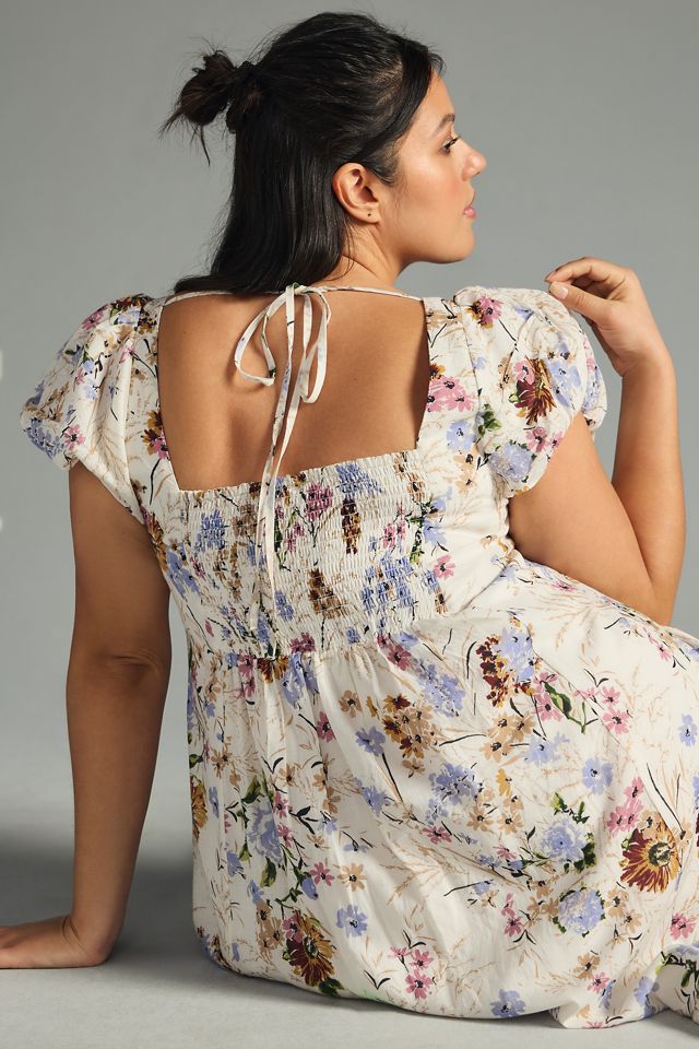 By Anthropologie Tiered Cap-Sleeve Dress #5