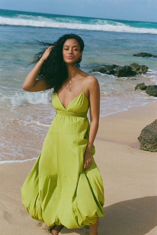 Anthropologie hot sale green dress